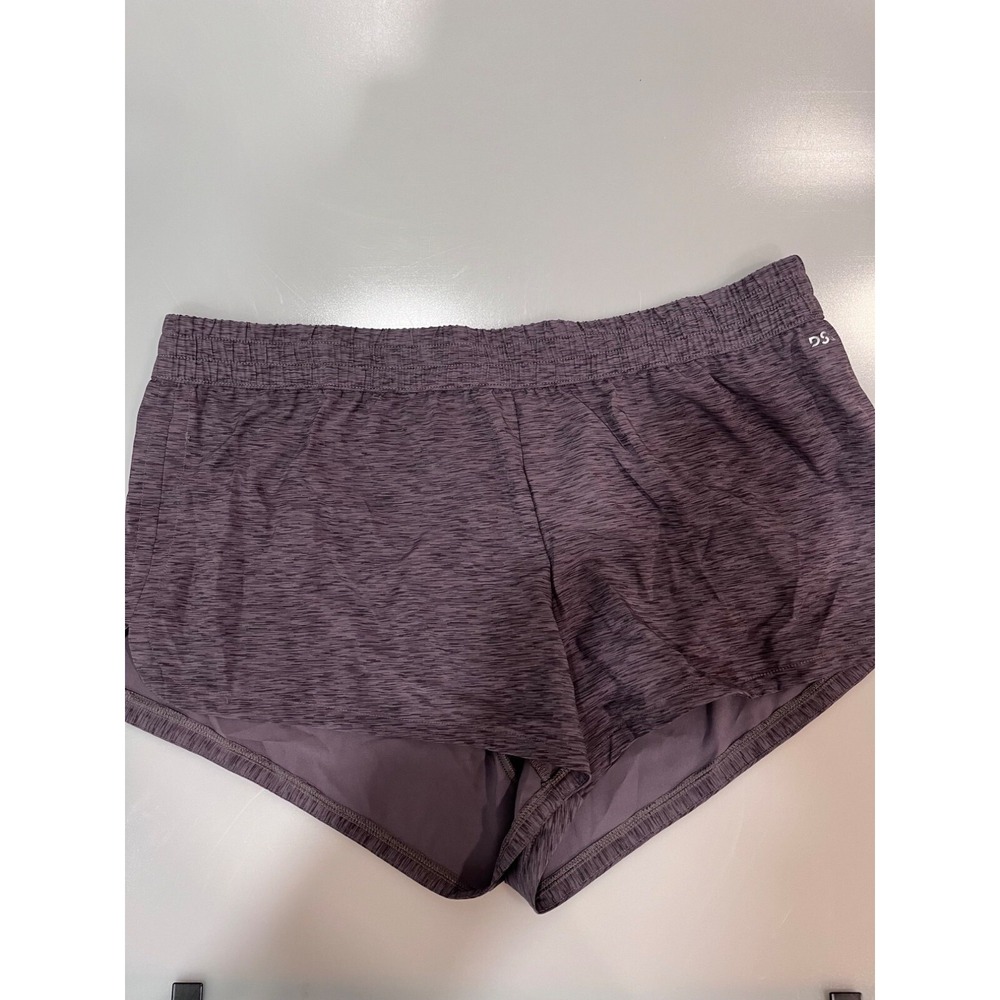 DSG womens Mid Rise Stride Run Shorts XXL Polyester & Spandex